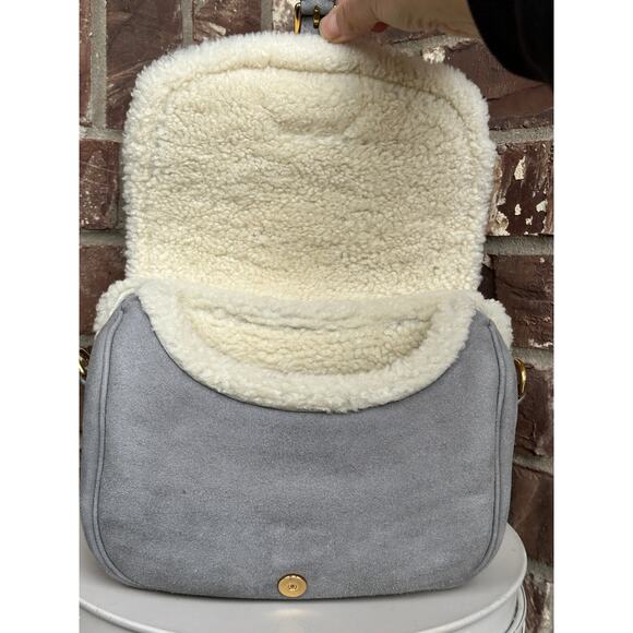 Christian Dior Bobby Flap Bag Shearling and Suede Medium 69901 - Picture 9 of 15